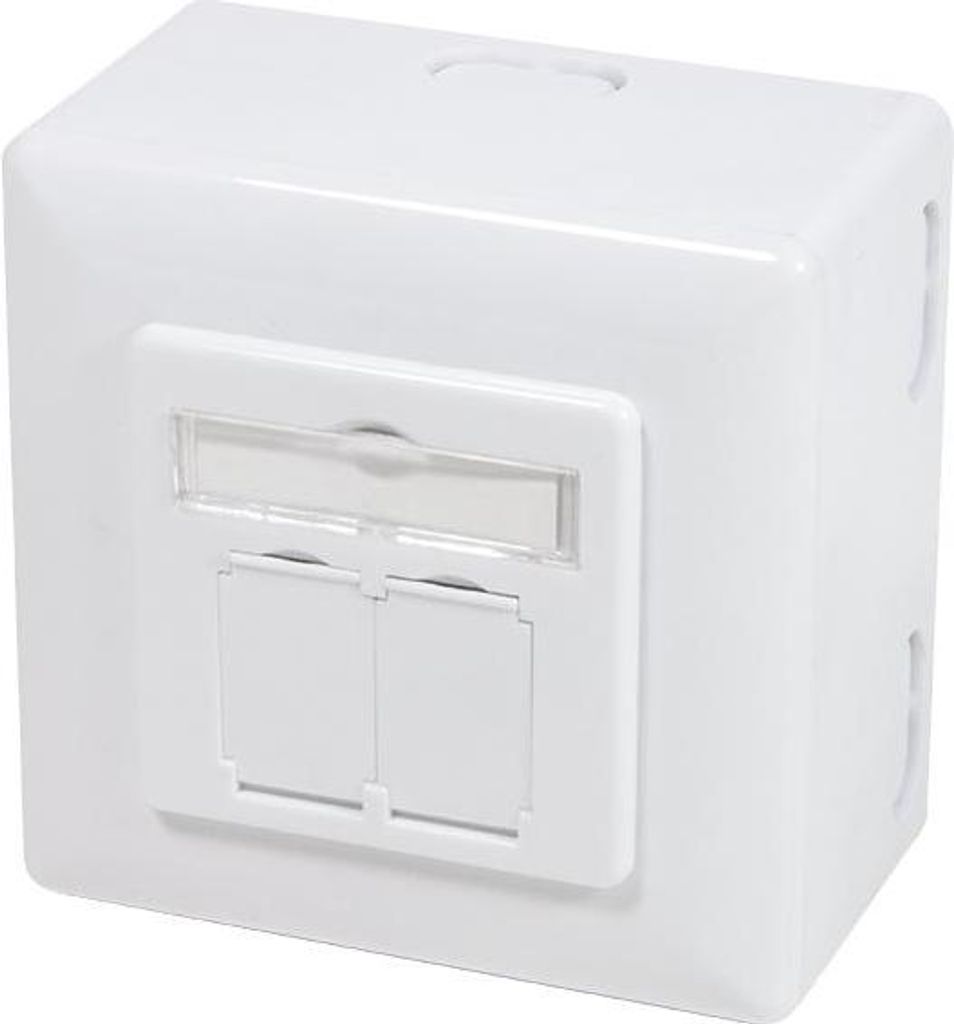 CAT5e UTP / STP Aufputzdose, weiß