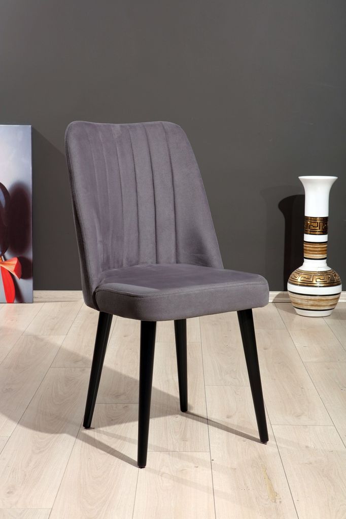 Skye Decor, Polo - Grey, Stuhlset (4 Stück), Grau, 100 % MDF, 46 x 45 x 92 cm
