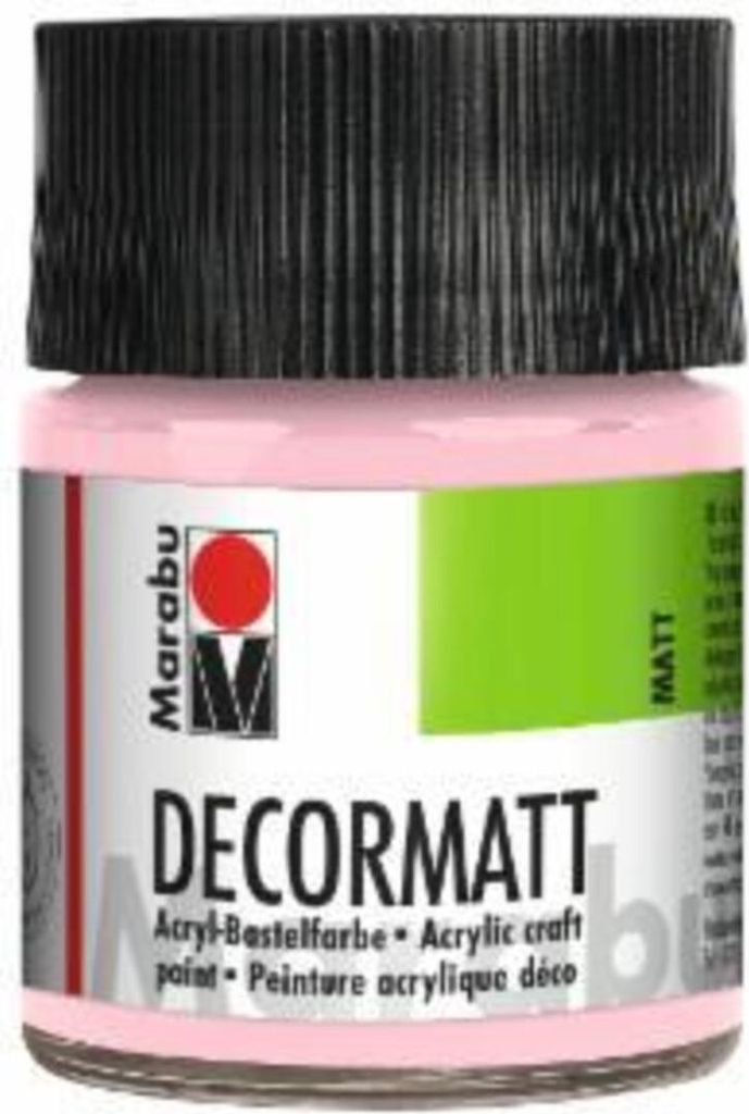 Decormatt Acryl - Wildrose 231 50 ml. Packung mit 6 Stück