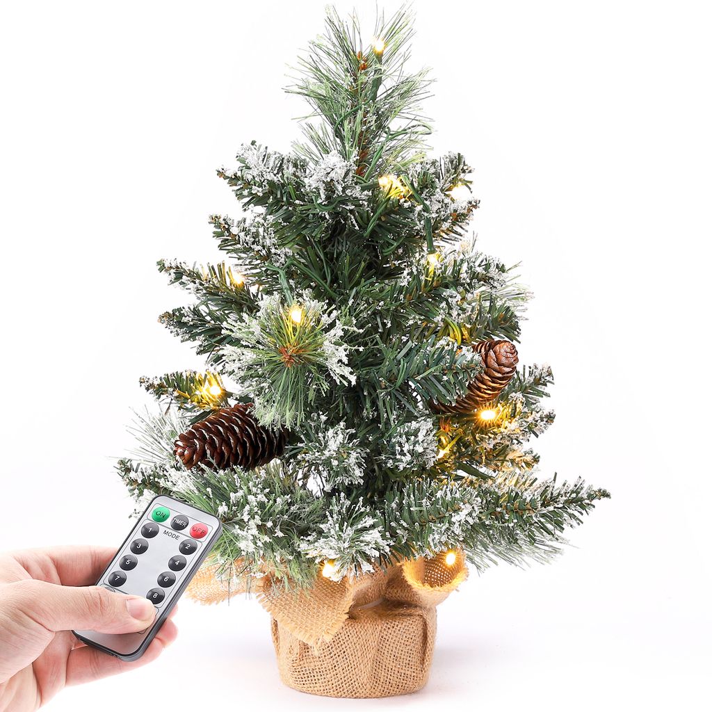 Yorbay Mini Weihnachtsbaum mit 20 warmweiß LEDs Mit Produktbild 