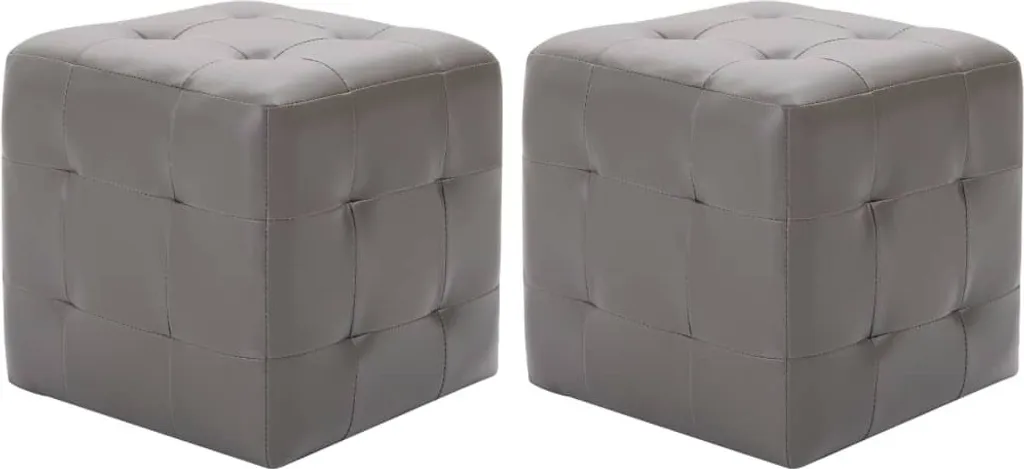 Petite Table de Nuit Grise Lot de 2 pour Studio et Chambre Compacte