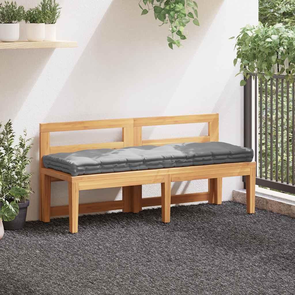 vidaXL Paletový vankúš Bavlna 120 × 40 × 7 cm Sivá Obrázok produktu 