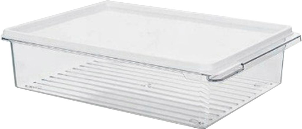 Lebensmittelkonservierungsbox, stapelbar, Gefrierschrank-Kühlschrank-Organizer mit Deckel, frostsicher, wiederverwendbare Lebensmittelbehälter f...
