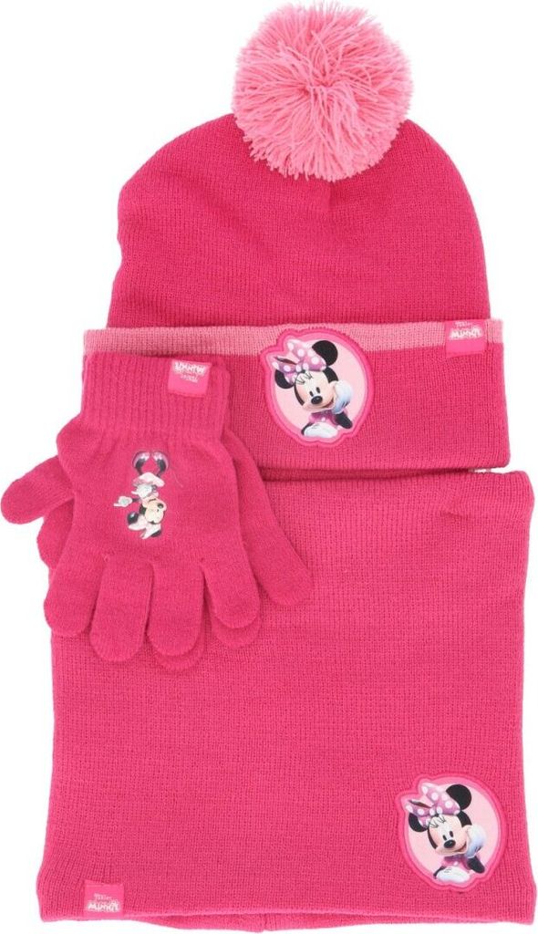 Minnie Mouse Set – Mütze, Schlauchschal & Handschuhe für Produktbild 
