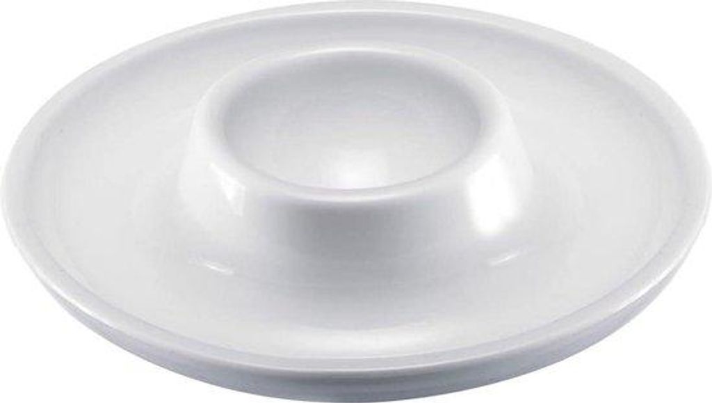 Runde Eierdämpfer stapelbar weiß hochwertig Kunststoff 10 cm