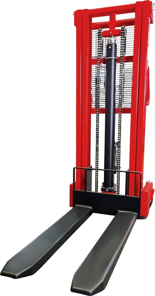 STIER Hydraulik-Stapler, Tragkraft 1000kg, Hubhöhe 2500mm, Qualitäts-Hydraulikpumpe, Profil-Stahlkonstruktion