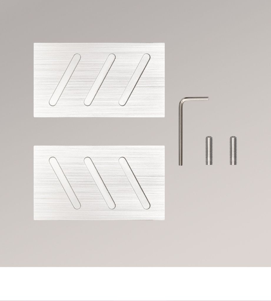 LYSEL® 1 Paar Endstücke Lines Coral Silber Produktbild 