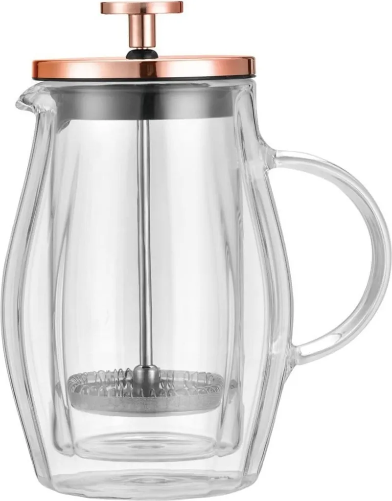 Petite cafetière French Press Klausberg KB7721 en acier et verre 350ml