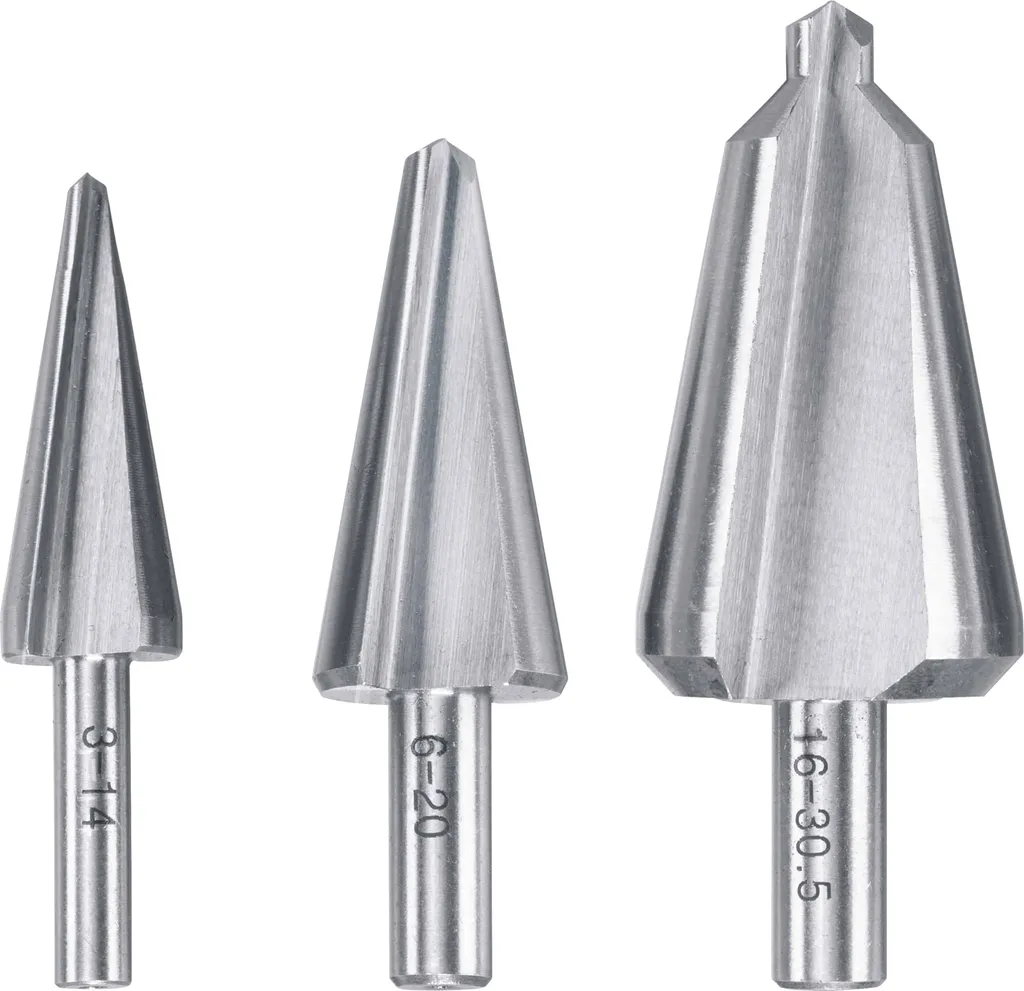 kwb 525090 Jeu de 3 fraises à chanfreiner de précision pour métaux