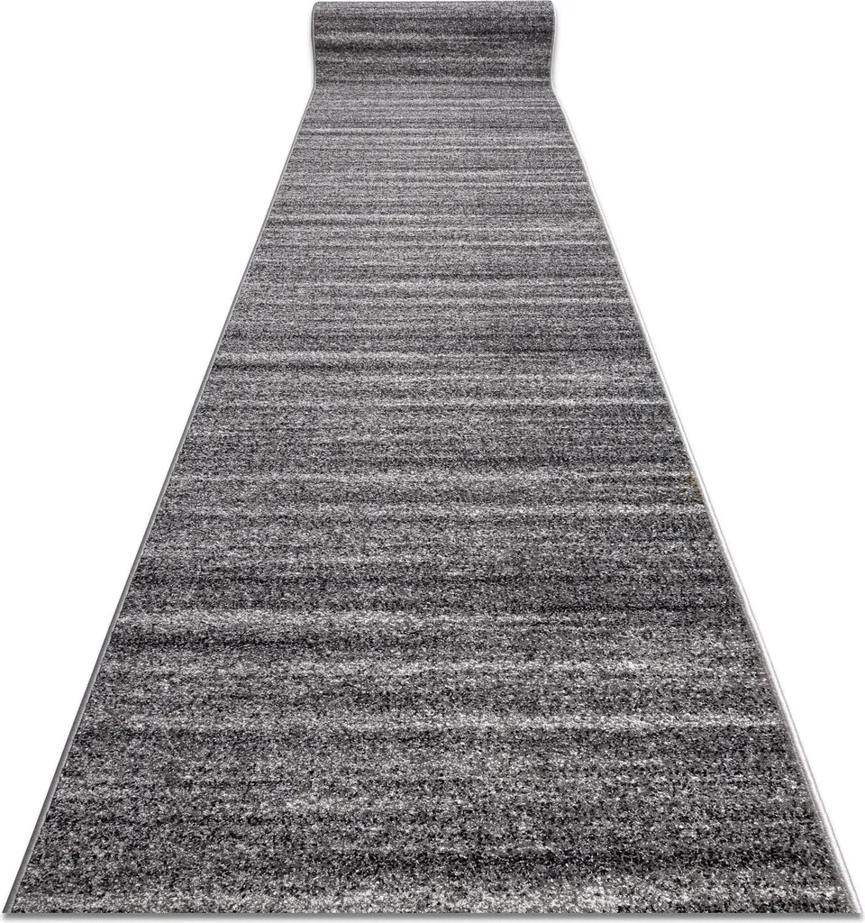 Grand tapis de passage SILVER Sahara gris 70x230 cm style contemporain