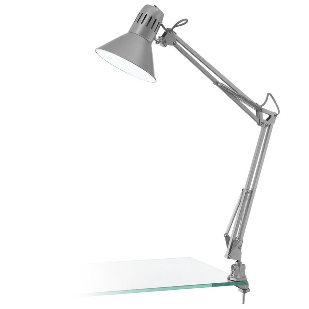 Eglo 90874 FIRMO E27 Klemmleuchte Silber Produktbild 