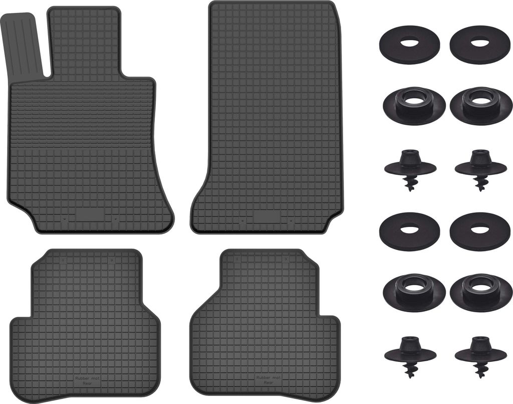 Gummimatten Mit Stoppern Für: Mercedes Glk X204 (2008-2015) Schwarz Set
