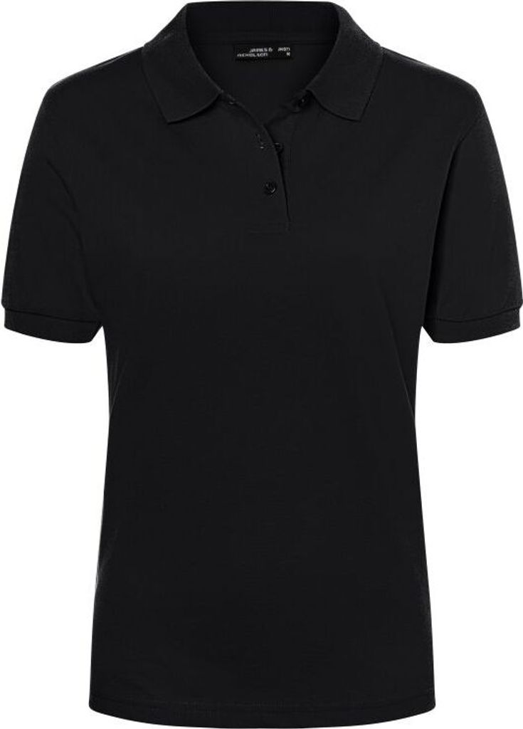 Hochwertiges Polohemd mit Armbündchen black, Gr. XXL