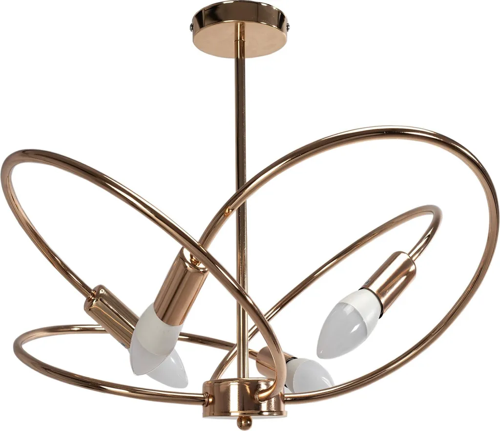 tooLight App1092-4C Rose Gold: Lampadario Luxury 4 Luci E14 - 1