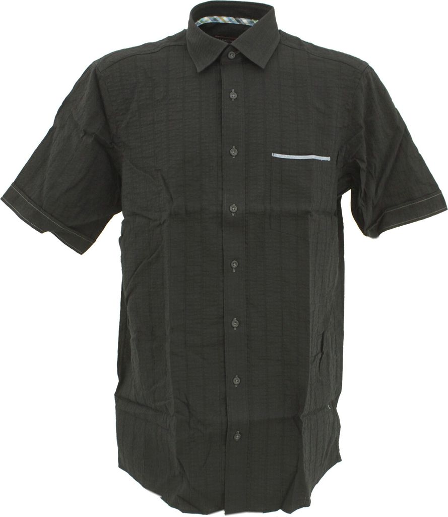 30093 Casa Moda, , Herren kurzarm Hemd, Popeline , black, M