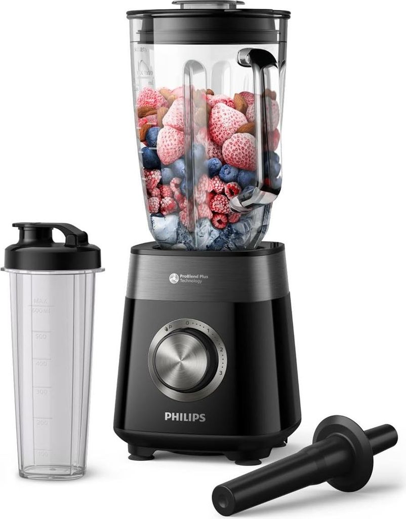 Philips 5000-Serie Standmixer inkl. Blend-and-go-Behälter - 1200 W. 2L maximales Fassungsvermögen. ProBlend Plus-Technologie. Spülmaschinengeeig...