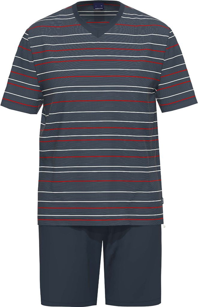 AMMANN Herren GOTS Schlafanzug kurz