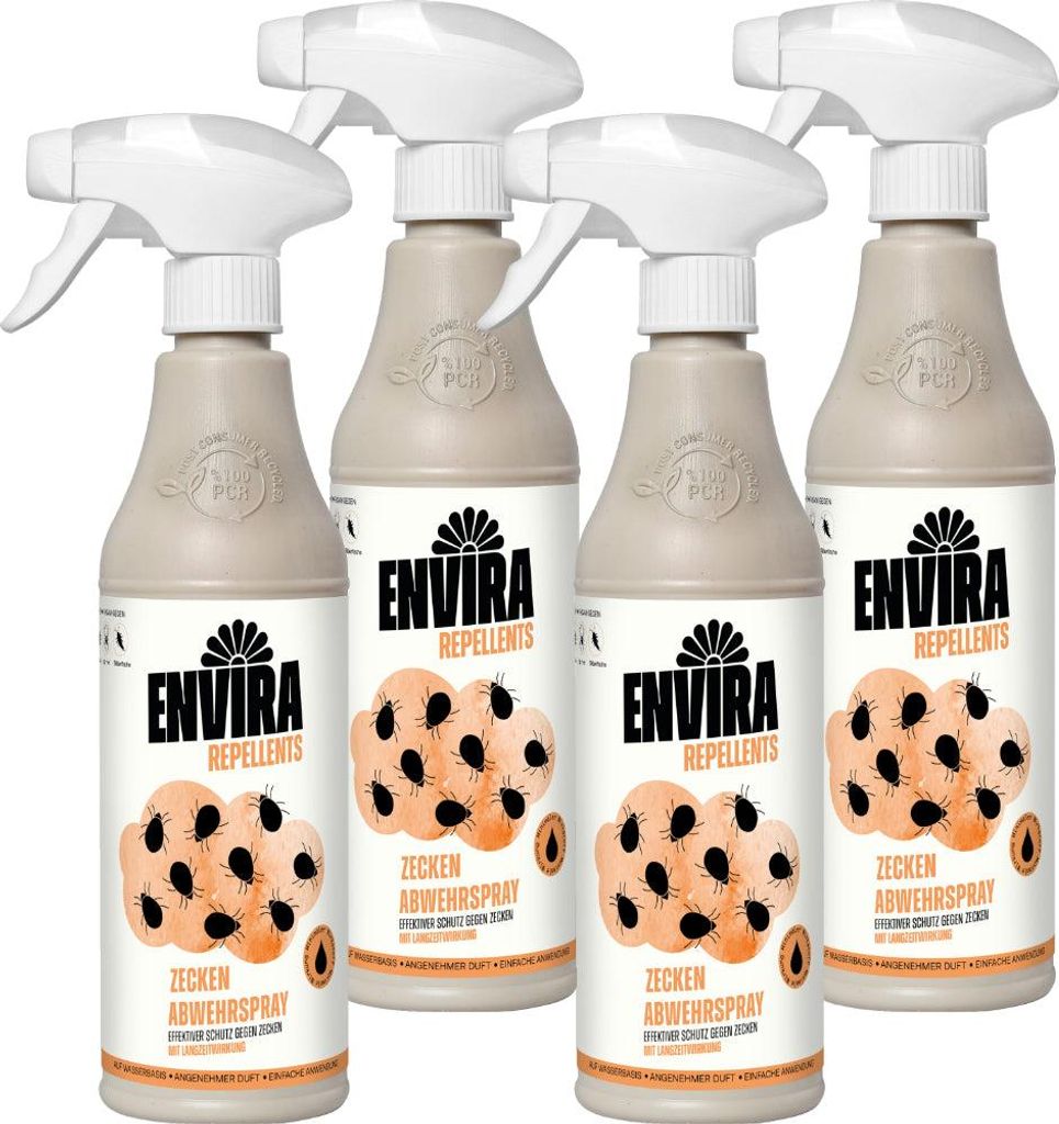 Envira Zecken Abwehrspray im Vorteilspack 4x500ml