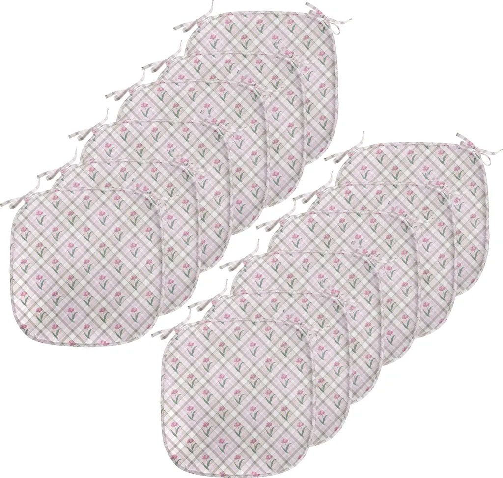 Cuscini Arredo Sedie 40x40 Pack 12 Abakuhaus Floreale Malva Rosa