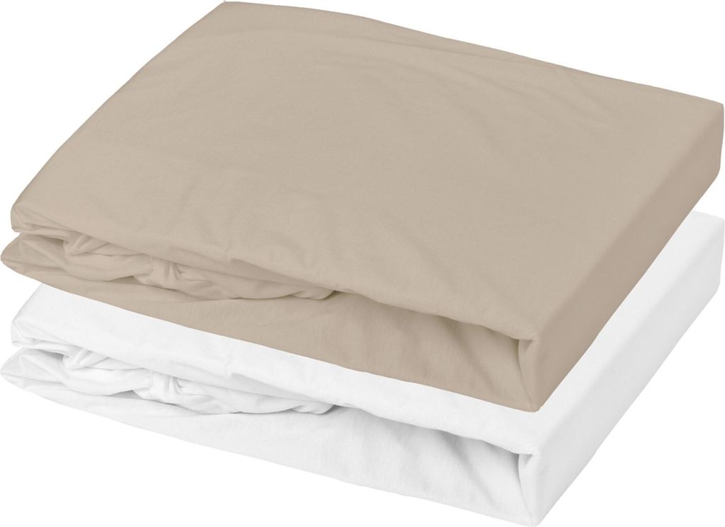 Set aus wasserfester Unterlage und Spannbetttuch, Baby, aus Baumwolle