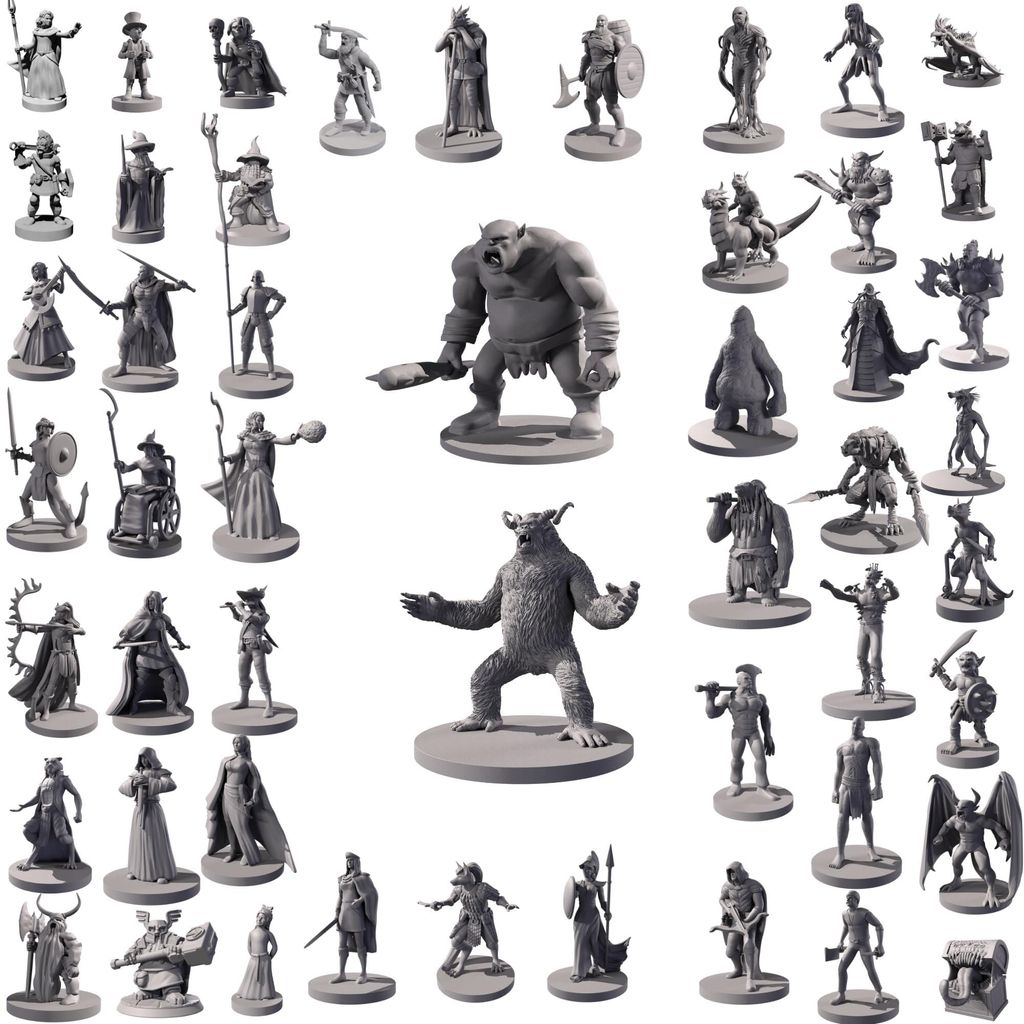 50 unikátnych miniatúr pre stolové RPG hry – sada, ktorá Obrázok produktu 