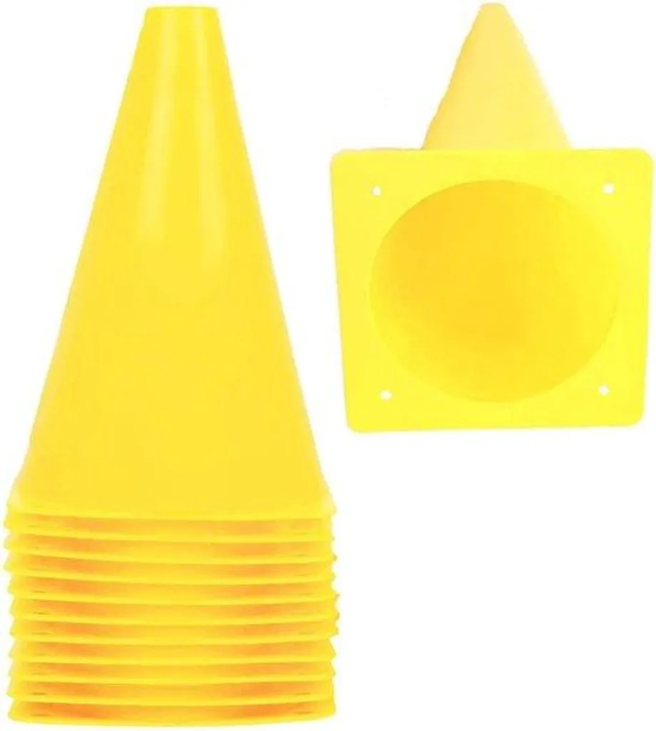 Lot De 24 Plots De Marquage 15 Cm – Pour Foot, Basket, Entraînement D’agilité Et Coordination