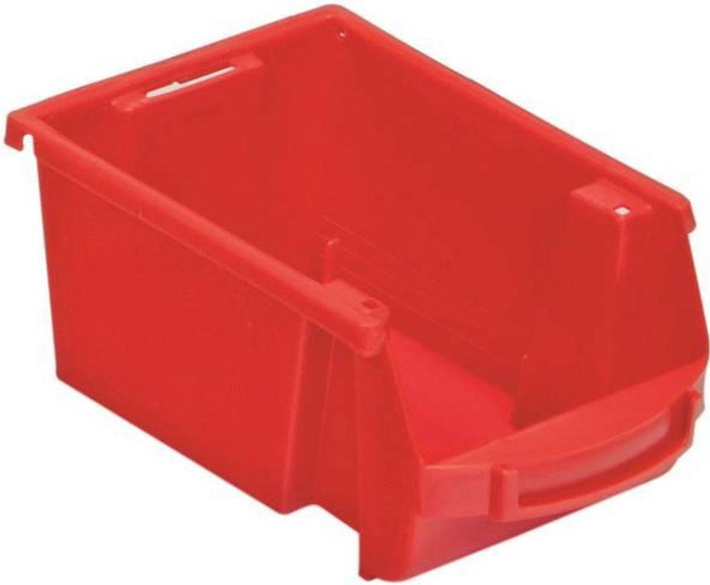 Sichtlagerkasten aus PP, leer verschließbar, 1L VISO 101X157X70 mm - Rot - SPACY2R