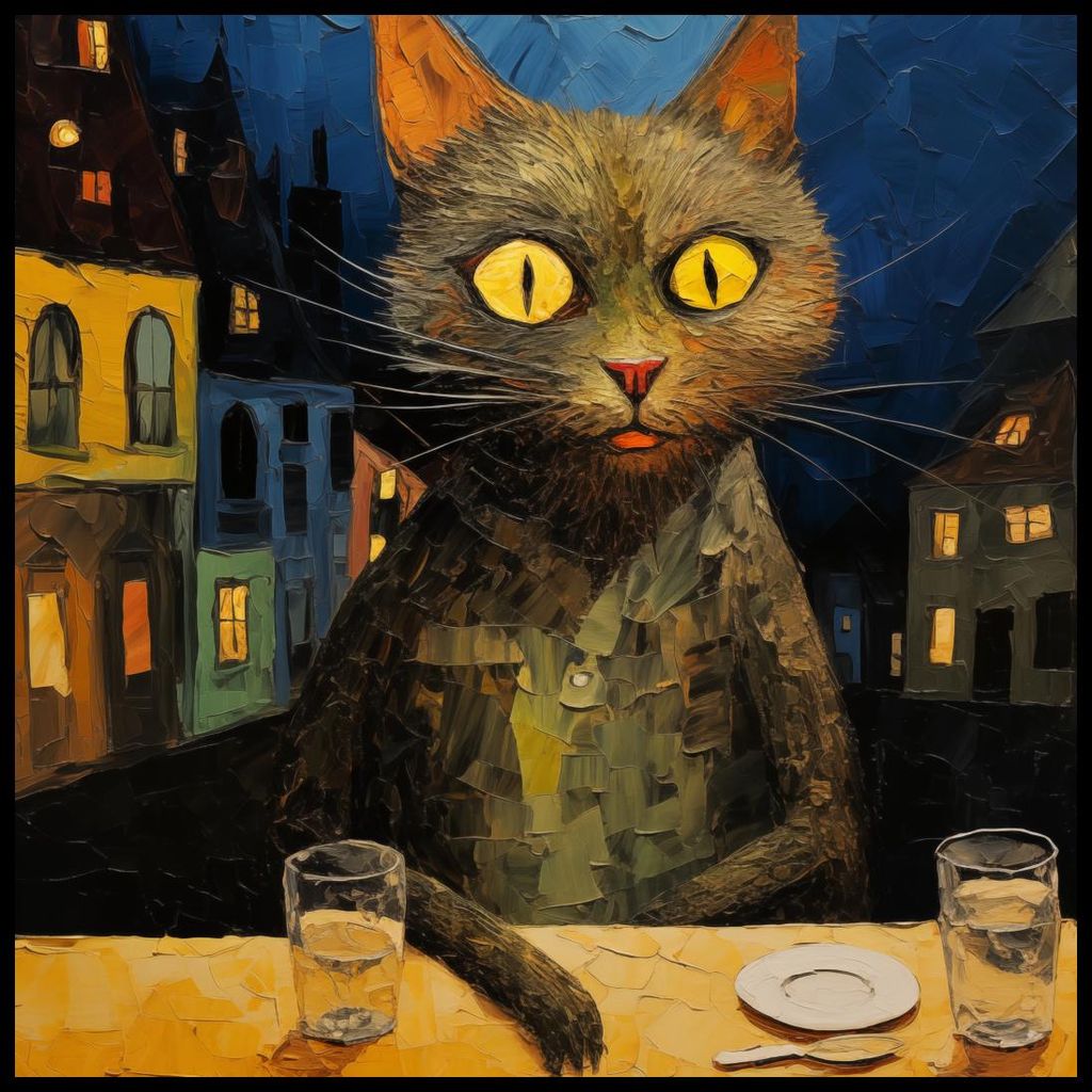 Plakat 70x70cm Nachtbeobachter