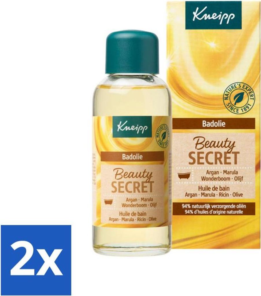 Kneipp - Badeöl - Beauty Secret - Für jeden Hauttyp - 100 ml - Vorteilspack - 2 Stücke