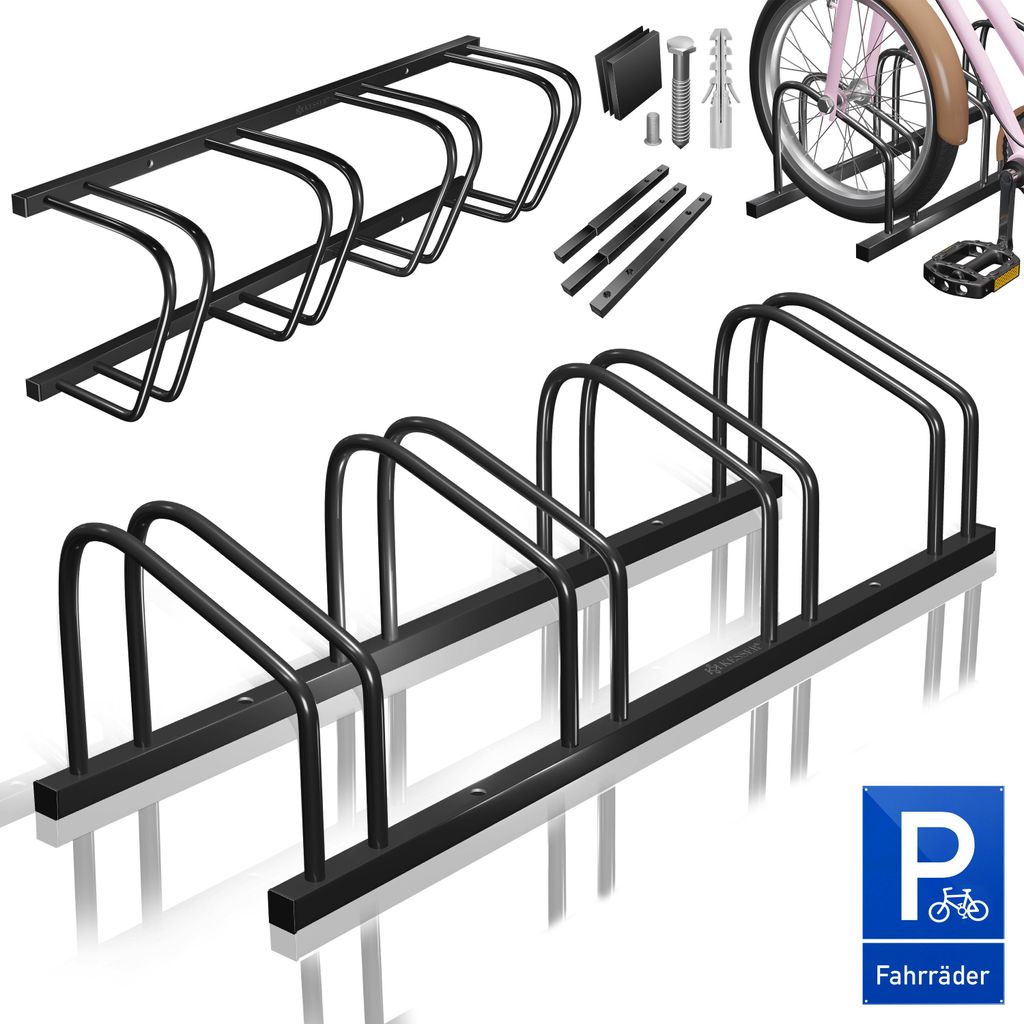 Support à vélos KESSER® avec panneau de stationnement Image du produit 