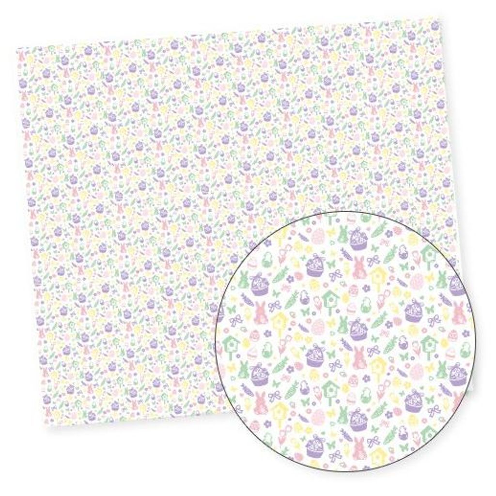 Plottermarie DTF Transfer DTF Ostern vollflächig bedruckt & zuschneidbar – DTF Transfer für Textilien, Holz, Papier, Kunstleder, Allover-Design...