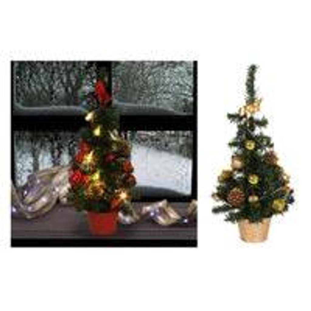 LED Deko Weihnachtsbaum H=45cm 10 Lichter Dekoration Produktbild 