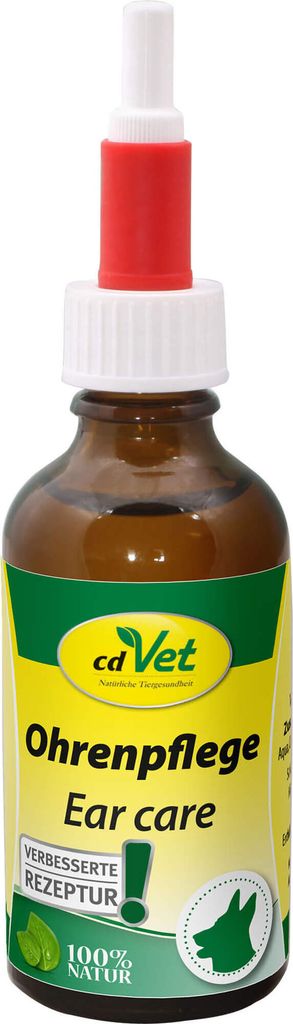 cdVet Ohrenpflege 50ml, Hund, Spray, 50 ml, Flasche, aqua, emulsifier (polyglyceryl-10 laurates, aqua, citric acid), tea tree oil, almond oil, neem...