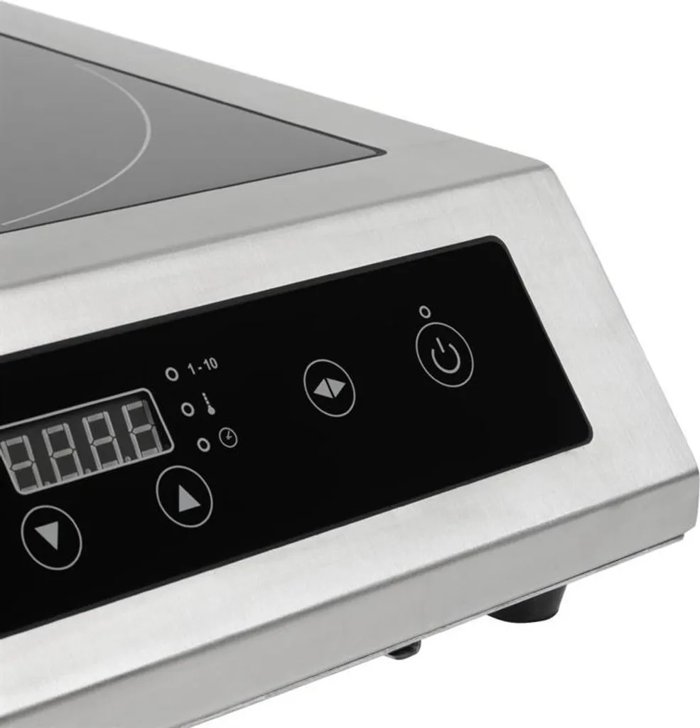 Plaque de cuisson à induction Buffalo usage intensif série 3000W Inox - 7