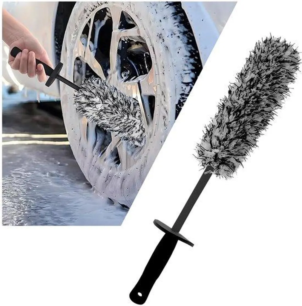 Brosse jante voiture anti-rayures pour nettoyage profond sans effort