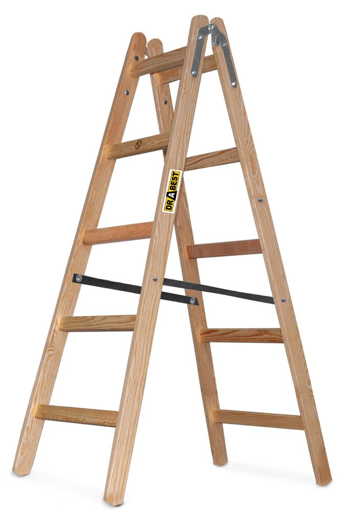 DRABEST | Leiter - PRO Serie - Malerleiter Holz - Produktbild 