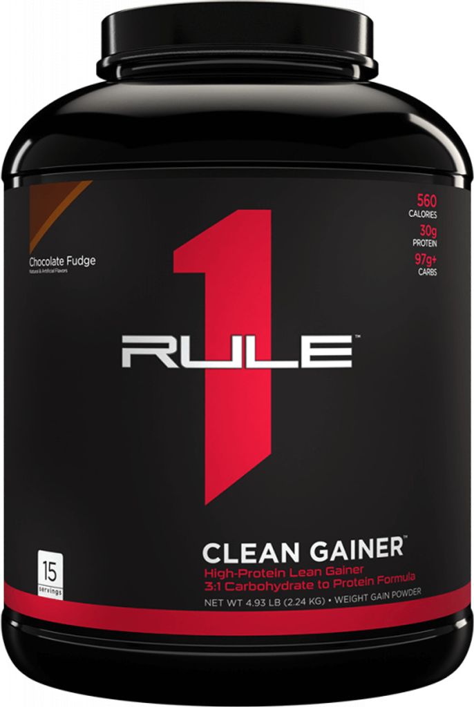 Rule1 R1 Clean Gainer (4,8lbs) Chocolate Fudge - Gewichtszunahme - Ohne Kreatin