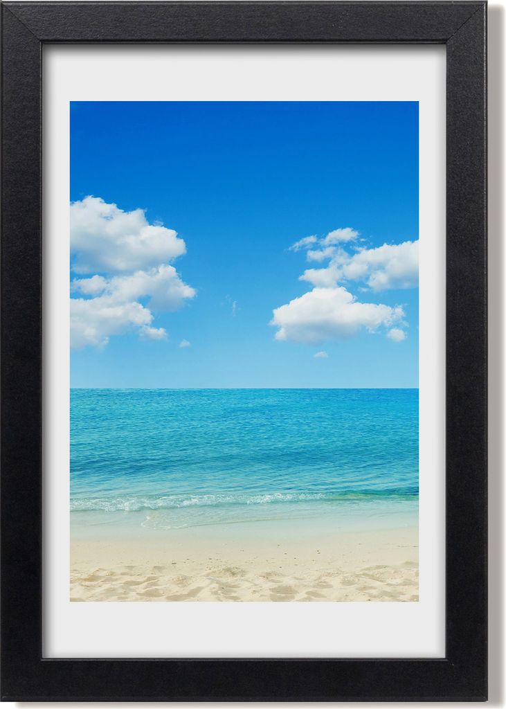 Bild 20x30 MDF-Rahmen, Wandkunst Tropischer Strand