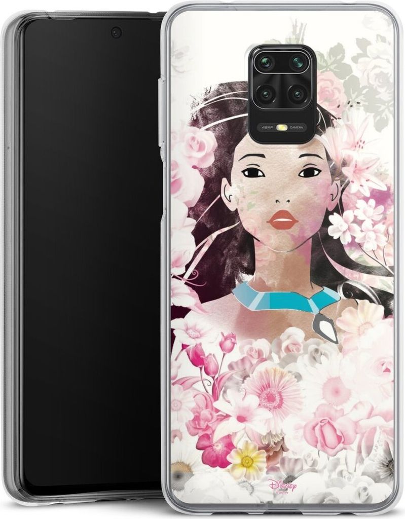 DeinDesign Handyhülle für Xiaomi Redmi Note 9s Silikon Hülle Case Smartphone Schutzhülle Disney Offizielles Lizenzprodukt Pocahontas