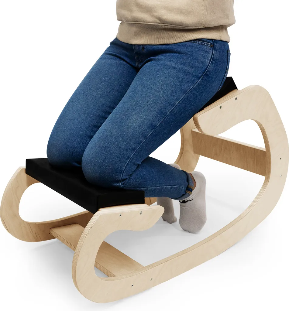 Siège ergonomique assis-genoux à bascule - Tabouret correcteur dos