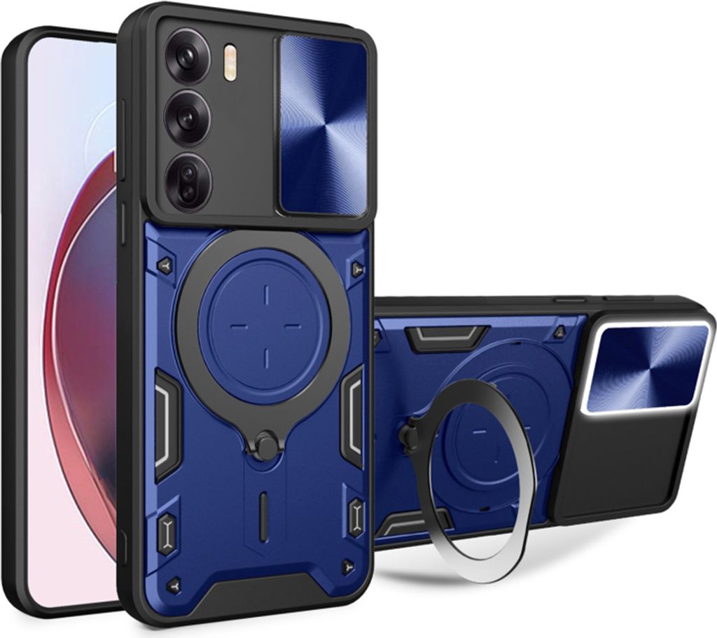 Techsuit CamGuard Pro Back Cover Hülle für Oppo Reno12 Pro - Blau