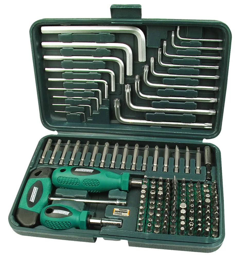 Kit d'embouts 139 pièces pour bricolage et mécanique - Boîte complète