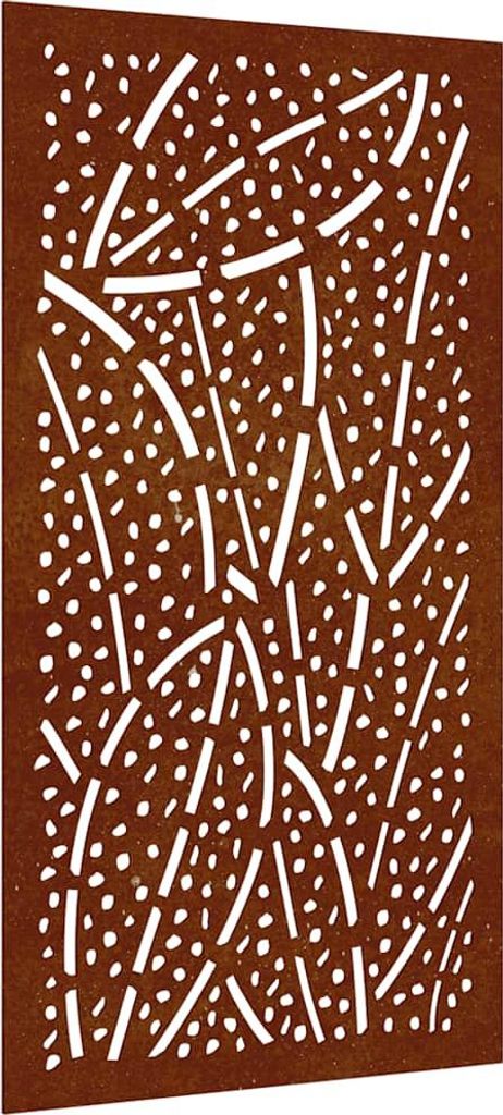 vidaXL Záhradná dekorácia na stenu 105x55 cm Corten Steel Obrázok produktu 