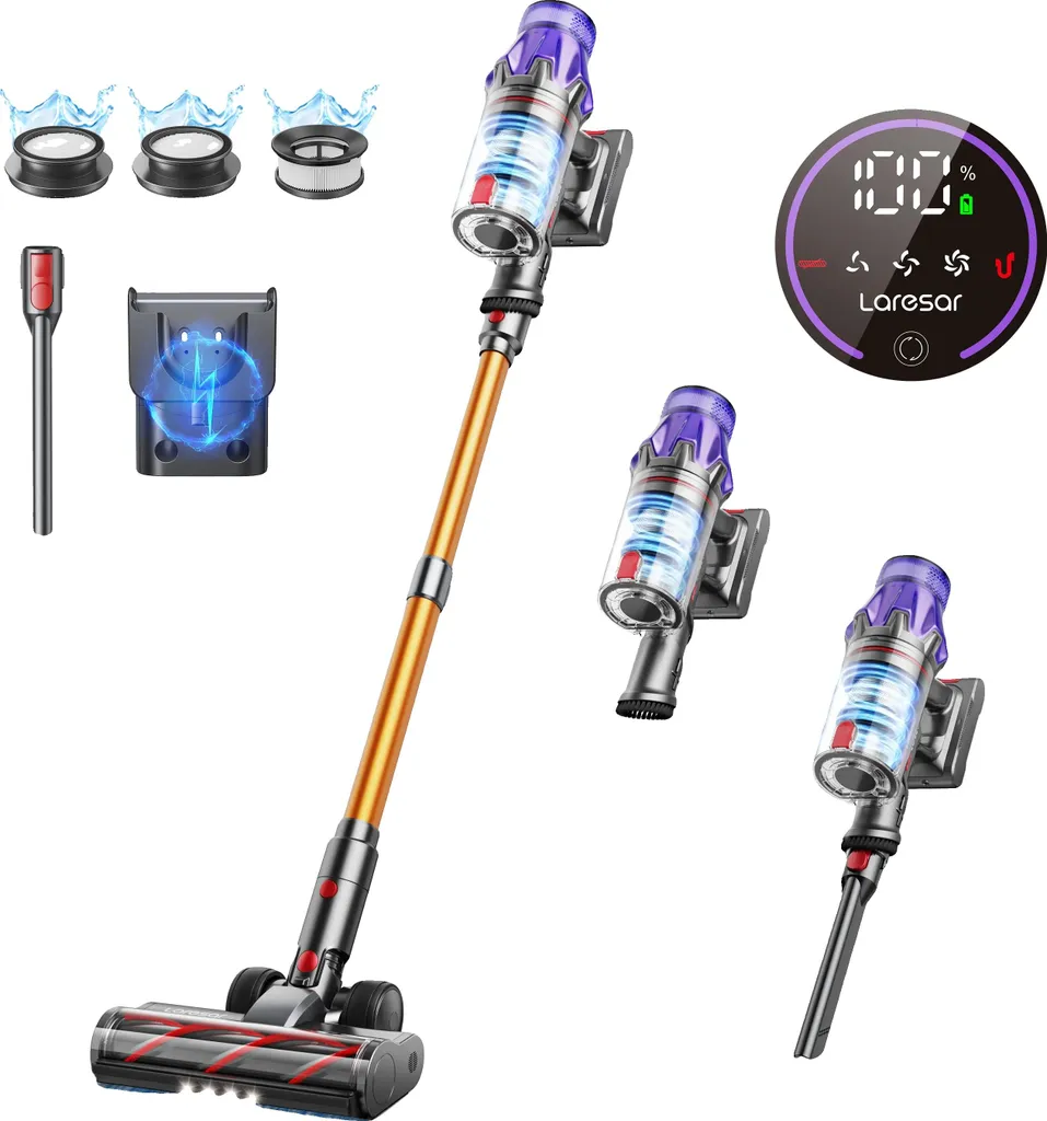 Aspirateur à main pour voiture et maison, 50000Pa, léger et sans fil