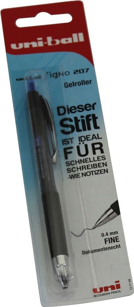 Faber Castell Gelstift Stift Uni Ball Signo 207 Gelroller Blau
