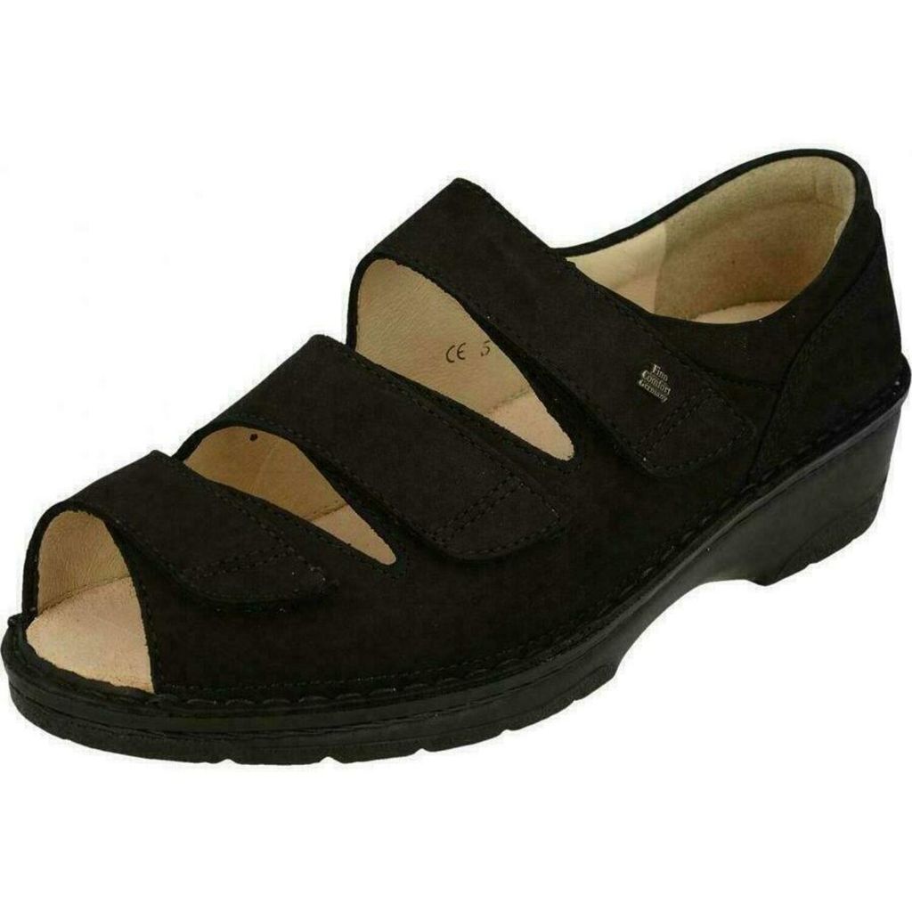 Finn Comfort, Ischia, Damen, Sandale, Schwarz, Leder, NEU - Produktbild 