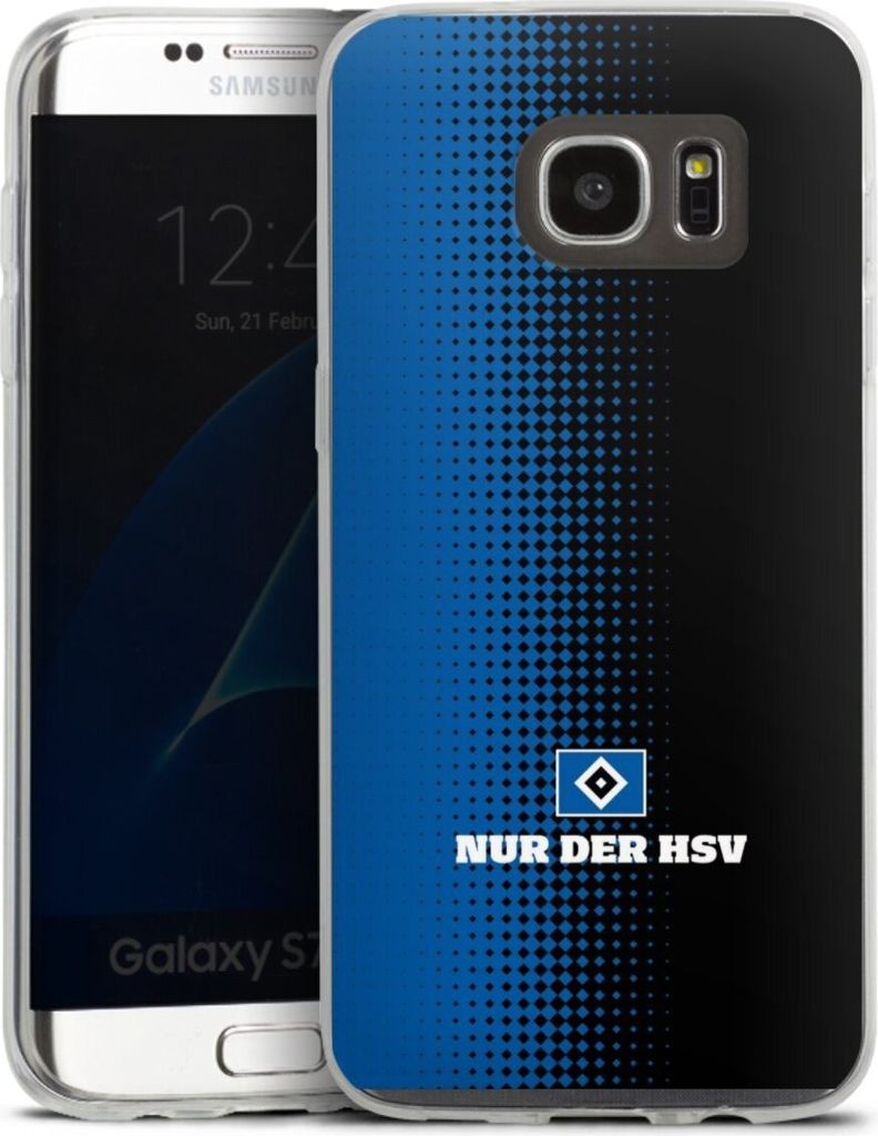 DeinDesign Slim Hülle für Samsung Galaxy S7 Edge Silikon Case Ultra Dünn Handyhülle HSV Logo Offizielles Lizenzprodukt