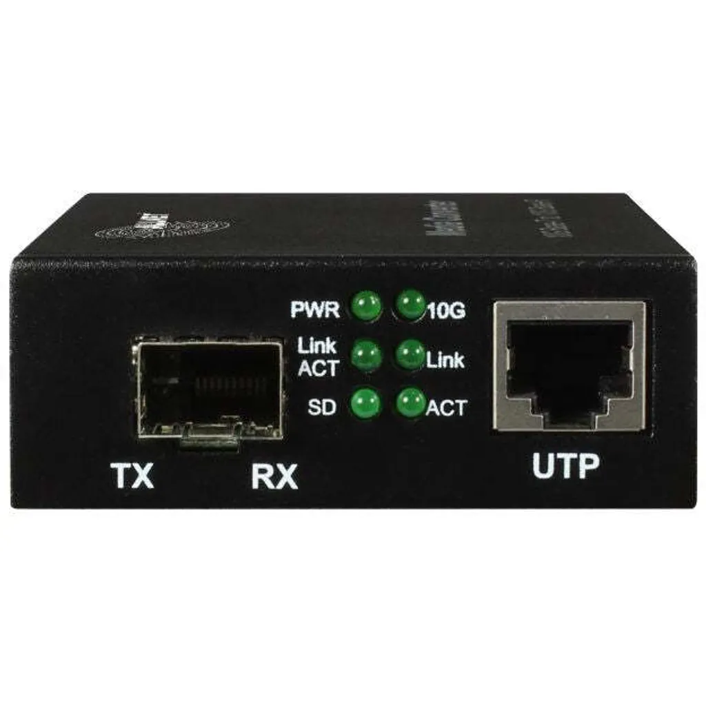Convertisseur Fibre 10Gbps ALLNET SFP+ Performant et Compact Noir