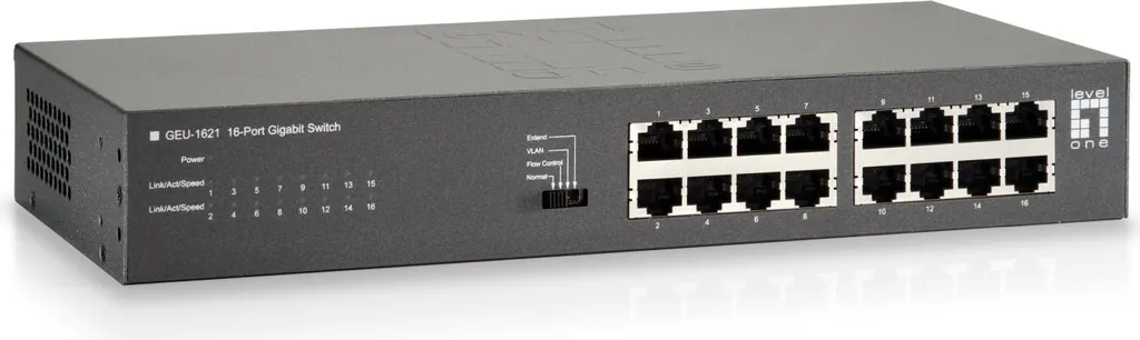 Switch Gigabit avec Dip Switch 4 modes pour isolation de réseau