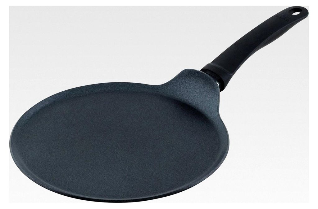 Aluminium Crêpes Bratpfanne, induktionstauglich, 25 cm, schwarz